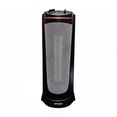 Picture of Miyako Electric Room Heater Safety Thermal Cutoff Device High Efficiency Heating Utilisation Energy Saving / Ptc Heater-2000 Watt 400 Sq Ft Heating Area--PTC-2068, Black