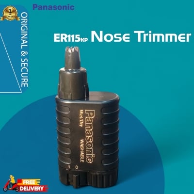Picture of Panasonic ER115 Nose Trimmer – Safe & Easy Nose Hair Trimmer | Wet & Dry Use, Black