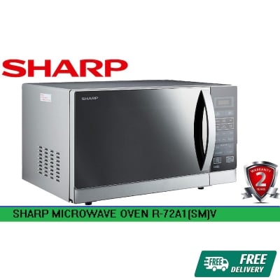 Picture of Sharp 25L Microwave Oven with Grill, R-72A1(SM)V, Silver