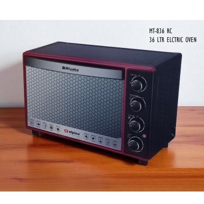 Picture of Miyako MT-836RC -  36 Liters Electric Oven with Roast Basket, Black&Red