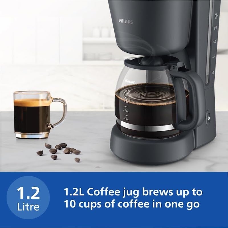Picture of Philips HD7430/90 Drip Coffee Maker, Black