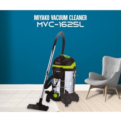 Picture of Miyako Vacuum Cleaner, MVC-1625L, (Wet/dry/Blower)., Silver-Black.
