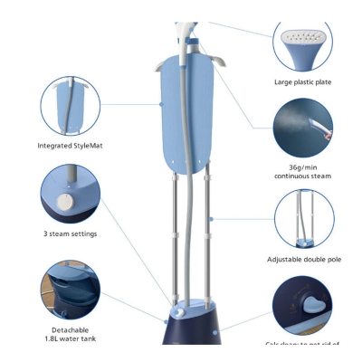 Picture of Buy Philips STE1030 1000 Series Garment Steamer 1800W in BD – Fast 45s Heat-Up & Powerful 36g/min Steam, Blue
