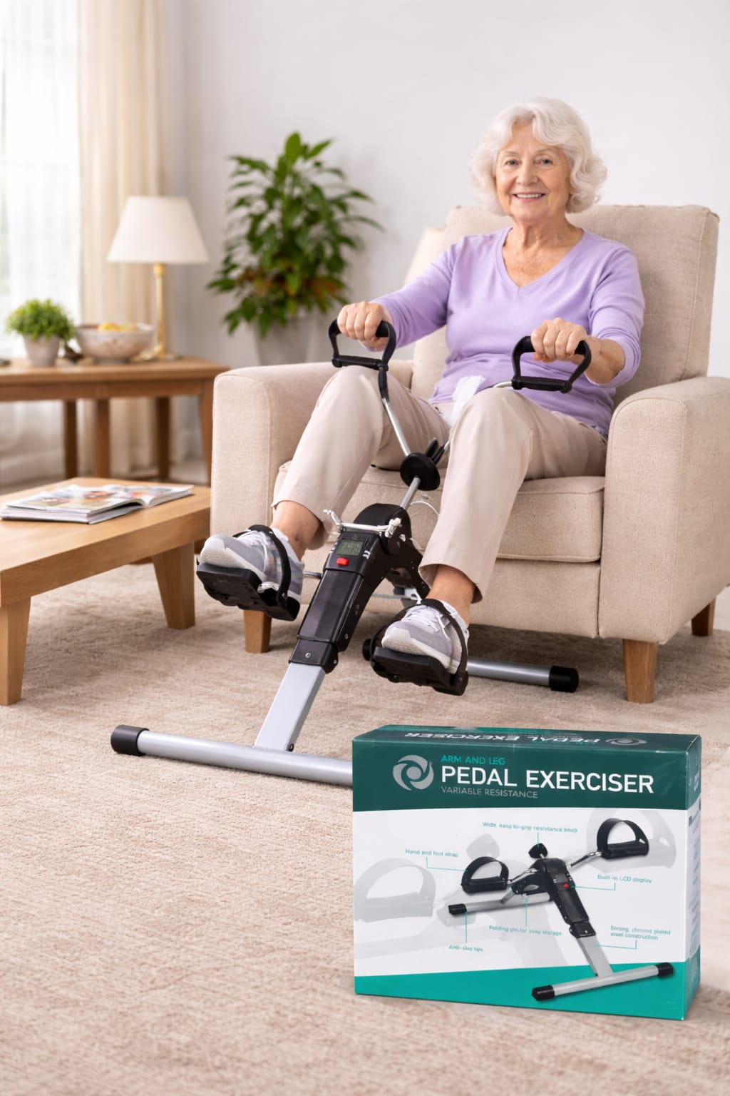 Picture of Arm & Leg Pedal Exerciser  Adjustable Resistance