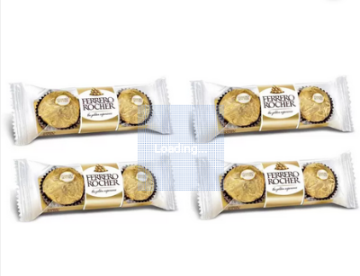 Picture of FERRERO ROCHER T3 Chocolates Imported 37.5gms ( Pack of 4 ) Bars  (4 x 37.5 g)