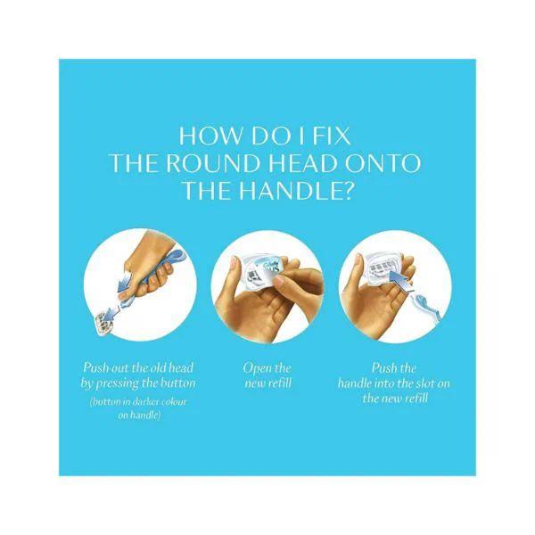 Picture of Gillette Venus Smooth Sensitive Women's Razor Blade Refills 2 Blades - Green