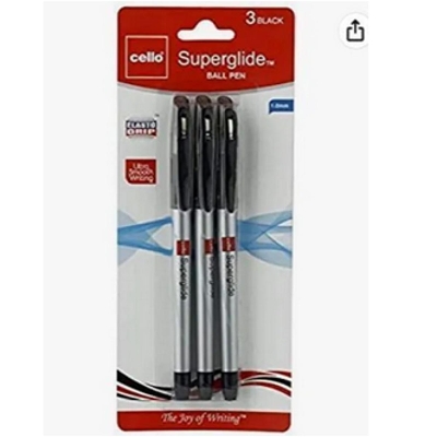 Picture of Cello Superglide Pen Black 10 pcs - Black