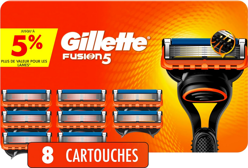 Picture of Gillette Fusion5 men's Razor Blade Refills, 8 Count