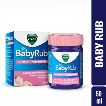 Picture of VICKS Baby Rub Comfort For 3 Months 50ml - White
