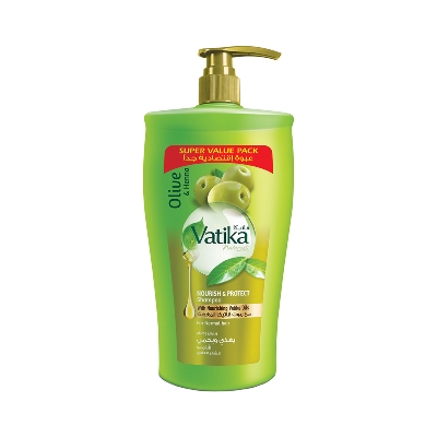 Picture of Vatika Olive Henna Nourish And Protect Shampoo, 1000ml - Multicolor