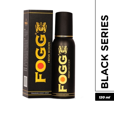 Picture of Fogg Black Men Body Spray (Woody) 120ml - Multicolor