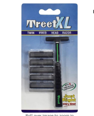 Picture of Treet XL Shaving Razor with 5 Twin - Black