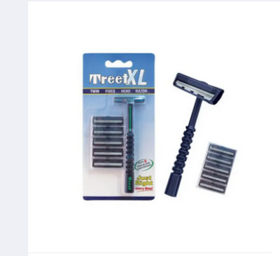 Picture of Treet XL Shaving Razor with 5 Twin - Black