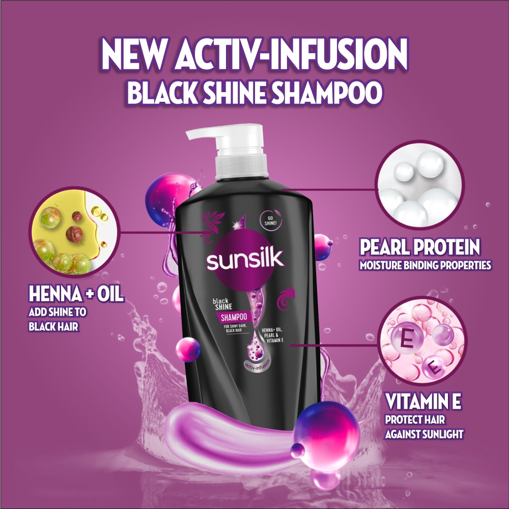 Picture of International Thailand product Sunsilk Black shine Shampoo 625ml - Black