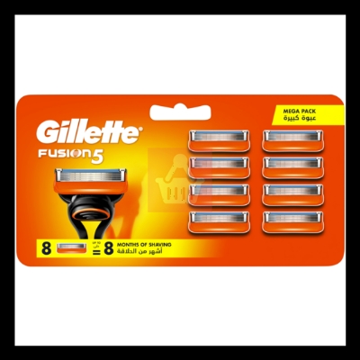 Picture of Gillette Fusion5 8pcs cartis UK