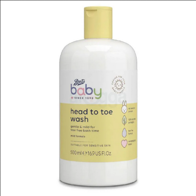 Picture of Boots Baby Head To Toe Wash for Tear Free Bath Time 500ml