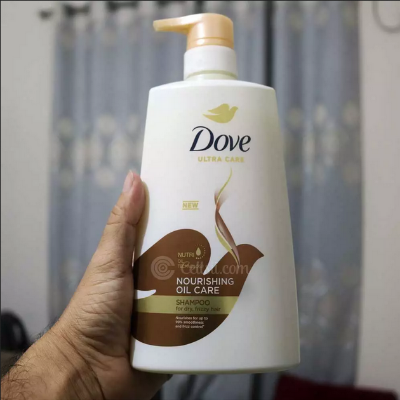 Picture of Dove Ultra Care Nourishing Oil Care Shampoo with Nutri Oild Technology for Dry & Frizzy Hair-680ml - White