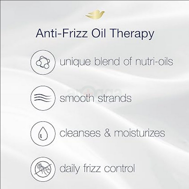 Picture of Dove Ultra Care Nourishing Oil Care Shampoo with Nutri Oild Technology for Dry & Frizzy Hair-680ml - White