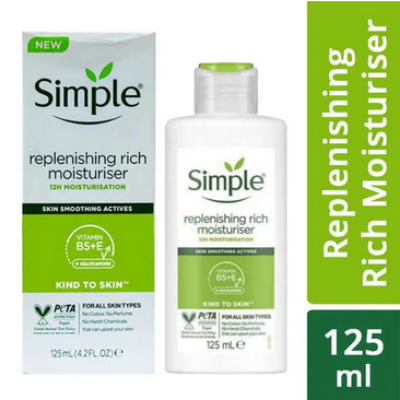 Picture of SimpLe Kind To Skin Replenishing Rich Moisturiser 125ml