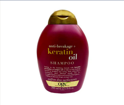 Picture of OGX Frizz Free Keratin Smoothing Oil Shampoo 385ml