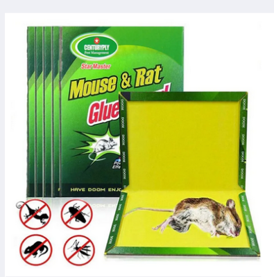 Picture of Rat Trap Mouse Board Sticky Mice Glue Trap High Effective Rodent Rat Snake Bugs Catcher Pest Control Reject Non-Toxic Eco-Friendly - Multicolor