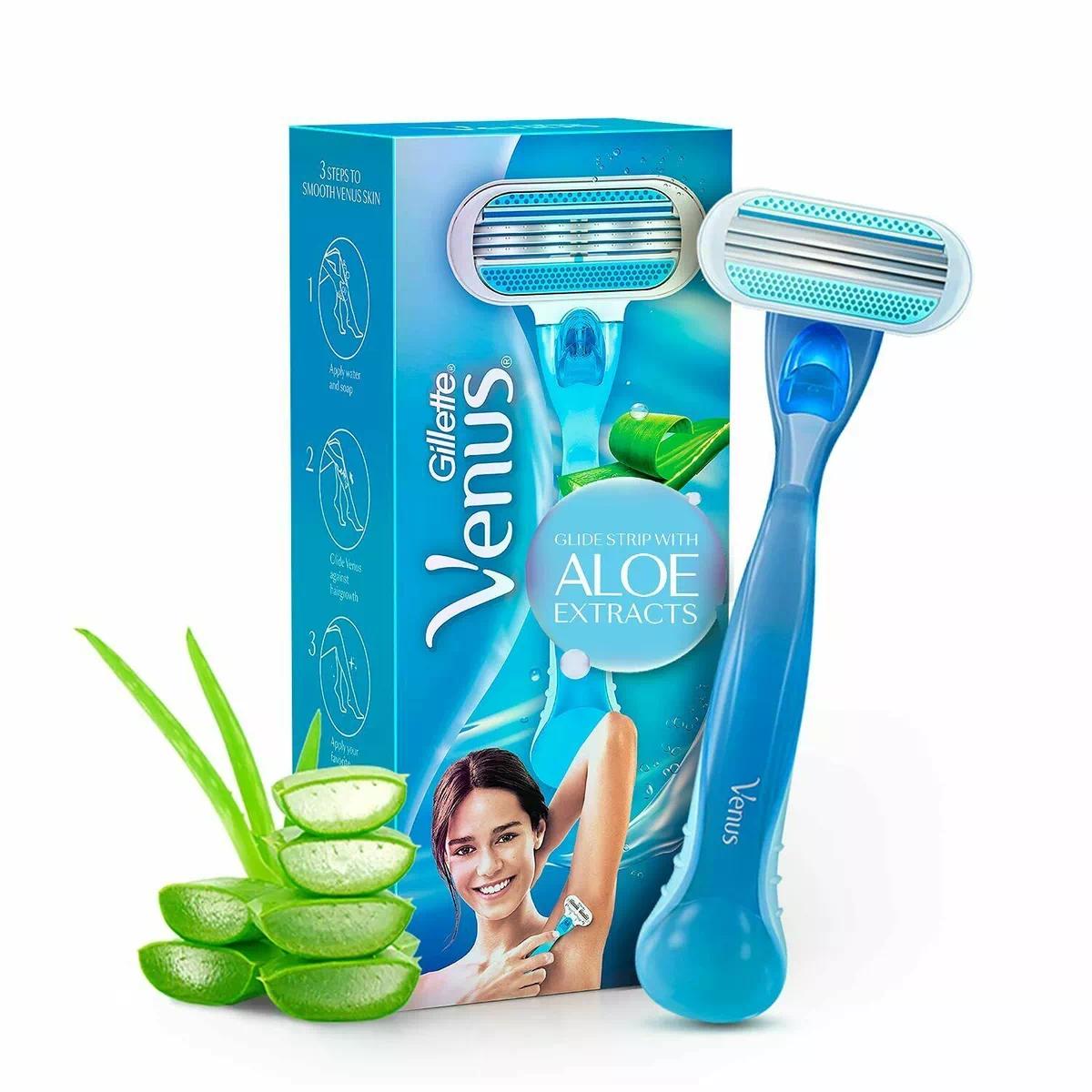 Picture of Venus Hair Removal Razor for Women Aloe Vera - Multicolor