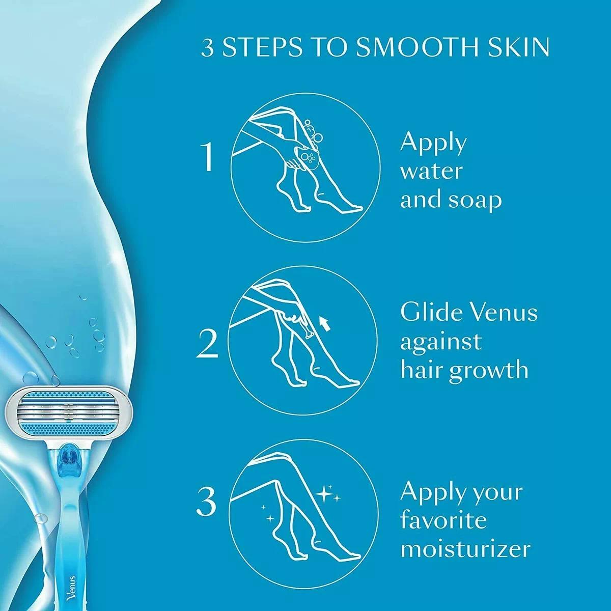 Picture of Venus Hair Removal Razor for Women Aloe Vera - Multicolor