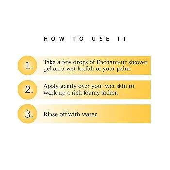 Picture of Enchanteur Charming Shower Gel, Shower Experience With Fine Floral Fragrance, 550 ml - Lavender