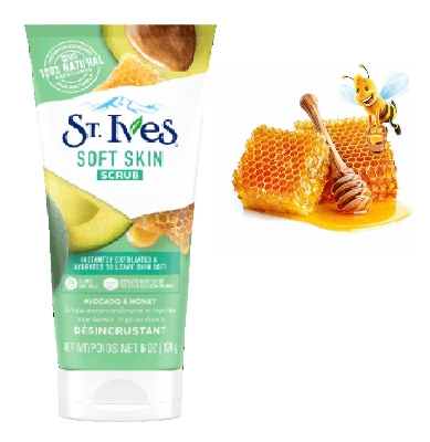 Picture of International USA product ST Ives Soft Skin face scrub - 170 GM - Multicolor