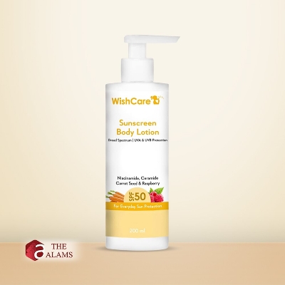 Picture of WishCare Sunscreen Body Lotion SPF 50 PA+++, 200 ml - Multicolor