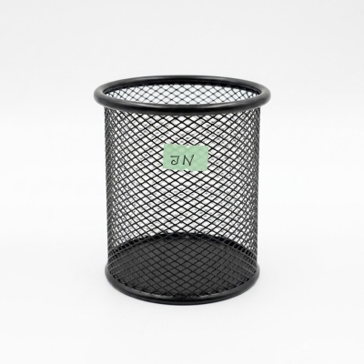Picture of Round Metal Pen Holder For Desk - Black