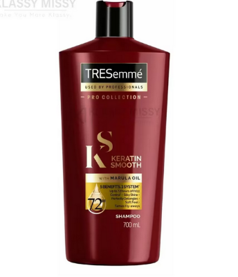 Picture of TRESemmé Pro Collection Keratin Smooth Shampoo With Marula Oil 700ml - Red