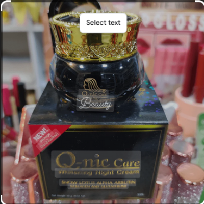 Picture of Q Nic Care Whitening Night Cream-15g