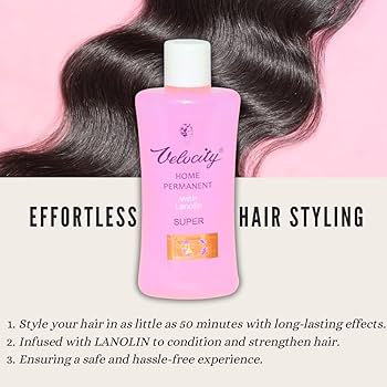 Picture of Velocity Home Permanent for Hair Curling and Straightening - 100 ml - Multicolor