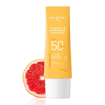 Picture of Dot & Key Vitamin C+E Super Bright Sunscreen SPF50+ PA+++~80 gm - Orange