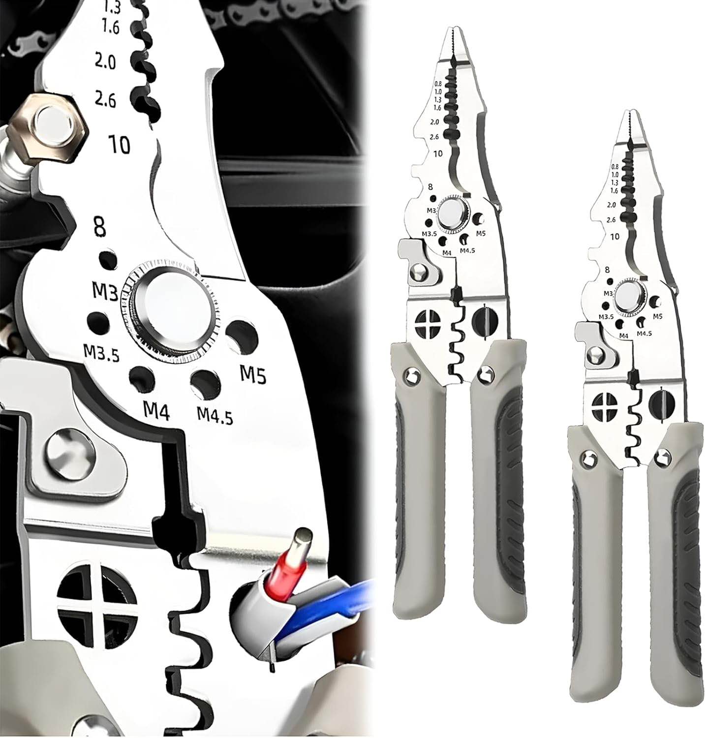 Picture of ✨🔧 Multifunctional Wire Stripper, Crimper & Cable Cutter Pliers – Premium Stainless Steel Electrical Wire Stripping Tool | Professional Electrician’s Choice for Accuracy & Durability 🔌⚡