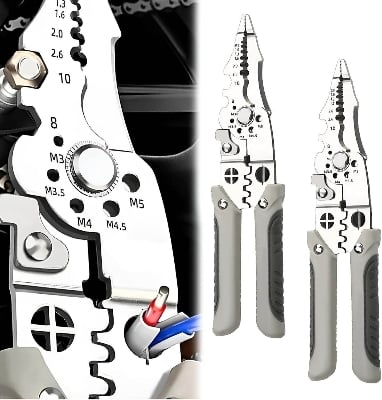 Picture of ✨🔧 Multifunctional Wire Stripper, Crimper & Cable Cutter Pliers – Premium Stainless Steel Electrical Wire Stripping Tool | Professional Electrician’s Choice for Accuracy & Durability 🔌⚡