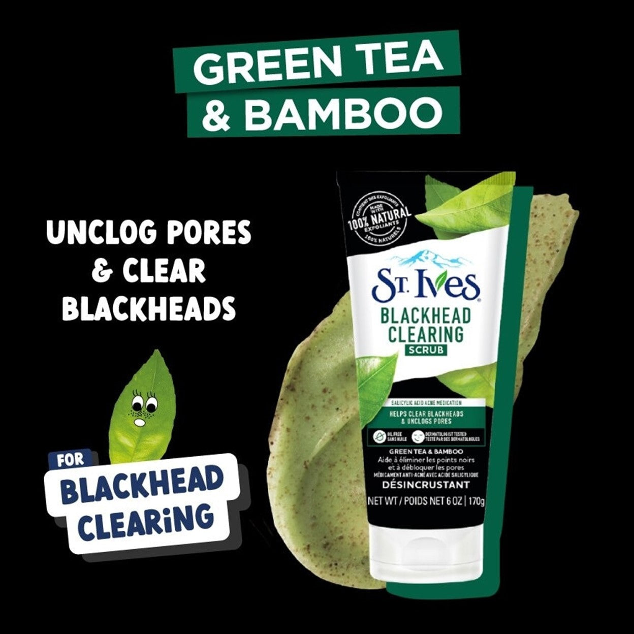 Picture of International USA product ST Ives Blackhead Clearing face scrub - 170 GM - Multicolor