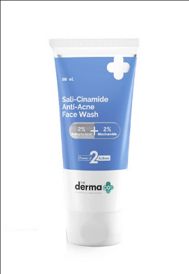 Picture of The derma co Sali-Cinamide Anti-Acne Face Wash with 2% Salicylic Acid & 2% Niacinamide – 80ml