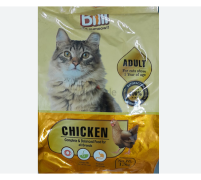 Picture of BILLI cat food Real Chicken, 500g (12 month plus) - White