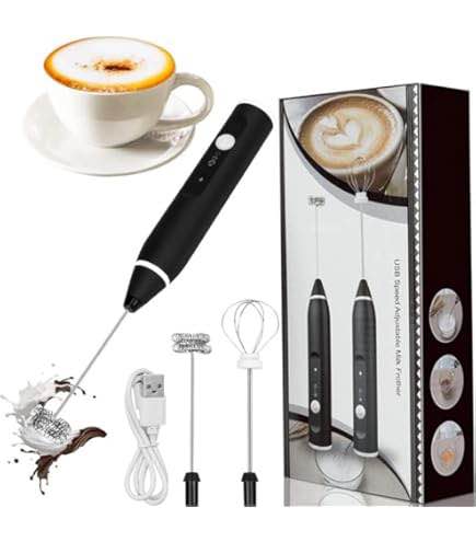 Picture of Electric Rechargeable Handheld Coffee Mixer - Perfectly Blend Your Brews With Ease - Multicolor
