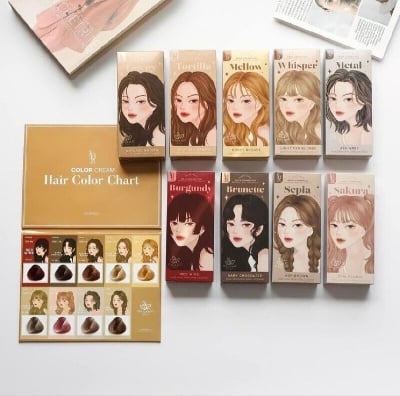 Picture of Kota Cosmetics Hair Colour Cream (Developer 100ml+Colorant 100ml ) - Brown