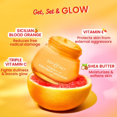 Picture of Dot & Key Vitamin C + E Moisturizer for Glowing Skin 60gm - Fruity