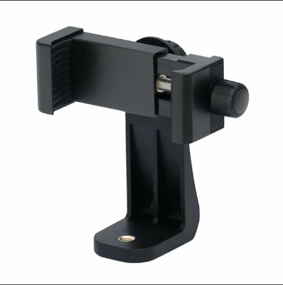 Picture of Tripod Mount Phone Clip Vertical Bracket 360 Degree Rotating Tripod Adapter Black