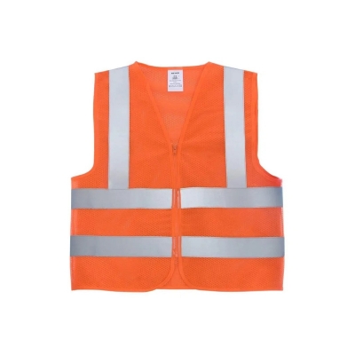 Picture of Car Reflective Clothing for Safety Traffic Safety Vest Visibility High Visibility Outdoor For Running Cycling Sports Vest - Orange