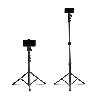 Picture of Jmary MT39 61inch Heavy Duty Aluminum Extendable Cell Phone Tripod Stand Selfie Stick Tripod with phone clip Black
