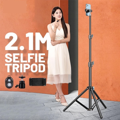 Picture of Ring light Stand 6.5 Fit with Ball-head, phone holder and Remote Black