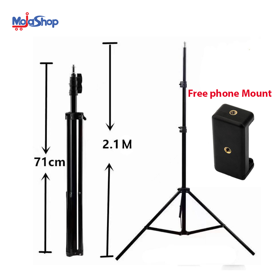 Picture of 6 Fit Tripod Stand with Free Mobile Holder Black
