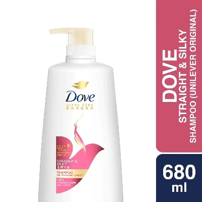 Picture of Dove Straight & Silky Shampoo 680ml (Unilever Original) - Multicolor