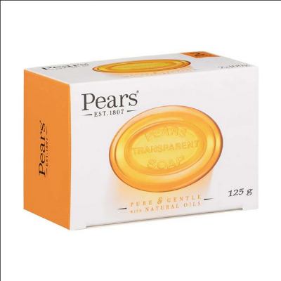 Picture of Pears Transparent Soap Pure and Gentle with Plant Oils 125gm